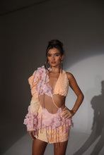 Load image into Gallery viewer, The MARIBEL Beaded Ombre Lace Co-Ord with 3D Flowers and Chain details