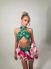 Load image into Gallery viewer, The SAFIYA Lace Wrap Top - Green