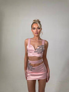 The LUELLA Bralet in Baby Pink