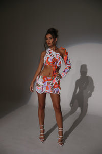 The NISSA Beaded Sequin Dress with Rope detail