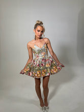 Load image into Gallery viewer, The KEONI Dress in Silver / Floral Sequin