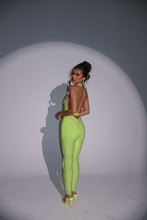 Load image into Gallery viewer, The FREYA Studded Jumpsuit in Flo Yellow