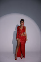 Load image into Gallery viewer, The HALLIE Beaded Sequin Tassel Maxi Dress