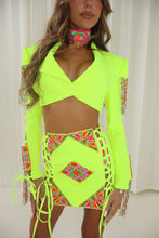 Load image into Gallery viewer, The AZURE Cropped Blazer, Skirt and Choker