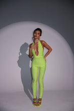 Load image into Gallery viewer, The FREYA Studded Jumpsuit in Flo Yellow
