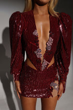 Load image into Gallery viewer, The ADINA Sequin Bodysuit and Skirt with Luxe Jewels