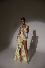 Load image into Gallery viewer, The RIVER Maxi Dress with Silver Jewel Embellishments
