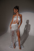 Load image into Gallery viewer, The COSETTE Dress with Silver Beaded Tassels
