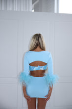 Load image into Gallery viewer, The FEATHRA 3 Piece Set with Feather details and Diamond Embellishments