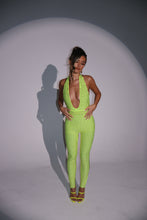 Load image into Gallery viewer, The FREYA Studded Jumpsuit in Flo Yellow