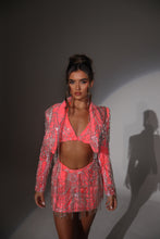 Load image into Gallery viewer, The COSETTE Beaded Tassel Blazer, Skirt and Bikini Top