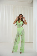 Load image into Gallery viewer, The ZIA Beaded Fringe Top and Trousers