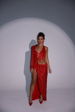 Load image into Gallery viewer, The HALLIE Beaded Sequin Tassel Maxi Dress