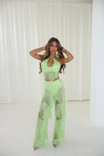Load image into Gallery viewer, The ZIA Beaded Fringe Top and Trousers