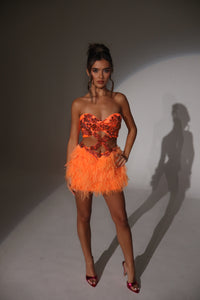 The BIANCA Dress in Hot Orange