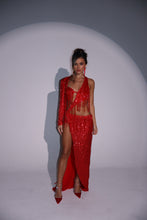 Load image into Gallery viewer, The HALLIE Beaded Sequin Tassel Maxi Dress
