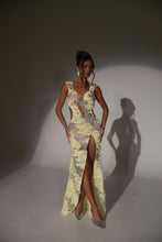 Load image into Gallery viewer, The RIVER Maxi Dress with Silver Jewel Embellishments