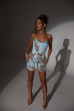 Load image into Gallery viewer, The TABITHA Dress with Gold Rope and Diamond Embellishments
