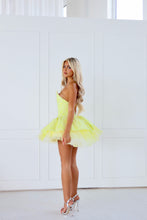 Load image into Gallery viewer, The GLIMMERA Dress - Beaded Lace in Lime