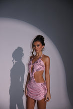 Load image into Gallery viewer, The ROSIE Studded Playsuit with Diamond Appliques (Baby Pink)