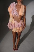 Load image into Gallery viewer, The MARIBEL Beaded Ombre Lace Co-Ord with 3D Flowers and Chain details