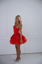 Load image into Gallery viewer, The GLIMMERA Dress - Red Lace