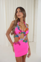 Load image into Gallery viewer, The ZANIKA Dress with Diamonds (Hot Pink)