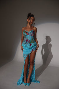 The RAVINA Embellished Basque and Skirt