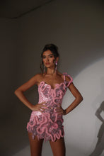 Load image into Gallery viewer, The KALEEN Dress with Rope and Diamond Embellishments