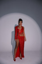 Load image into Gallery viewer, The HALLIE Beaded Sequin Tassel Maxi Dress