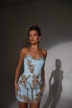 Load image into Gallery viewer, The TABITHA Dress with Gold Rope and Diamond Embellishments
