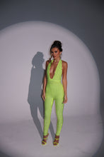 Load image into Gallery viewer, The FREYA Studded Jumpsuit in Flo Yellow