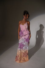 Load image into Gallery viewer, The DAPHNE Beaded Ombre Lace Dress with 3D Flowers