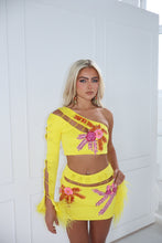 Load image into Gallery viewer, The HONEY Top and Skirt with Safety Pins and Diamond Flower Details