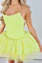 Load image into Gallery viewer, The GLIMMERA Dress - Beaded Lace in Lime
