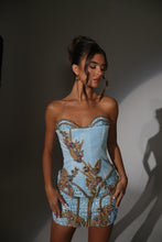 Load image into Gallery viewer, The TABITHA Dress with Gold Rope and Diamond Embellishments