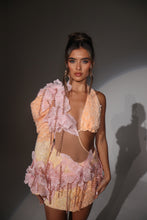 Load image into Gallery viewer, The MARIBEL Beaded Ombre Lace Co-Ord with 3D Flowers and Chain details