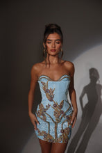 Load image into Gallery viewer, The TABITHA Dress with Gold Rope and Diamond Embellishments