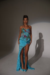 The RAVINA Embellished Basque and Skirt