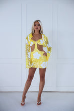 Load image into Gallery viewer, The ROSELIGHT Dress and Cropped Jacket - Yellow/White Flower Sequin
