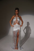Load image into Gallery viewer, The COSETTE Dress with Silver Beaded Tassels