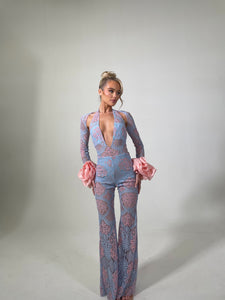 The SAFIYA Lace Jumpsuit and Bolero