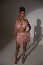 Load image into Gallery viewer, The FLORRIE Beaded Dress with Feather and Rope Details