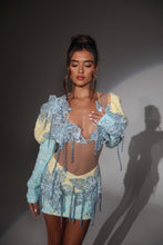 Load image into Gallery viewer, The LAURELL Beaded Lace Co-Ord with 3D Flowers and Chain details