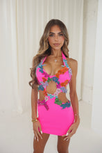 Load image into Gallery viewer, The ZANIKA Dress with Diamonds (Hot Pink)