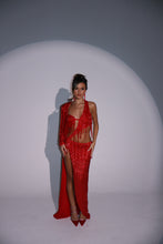 Load image into Gallery viewer, The HALLIE Beaded Sequin Tassel Maxi Dress