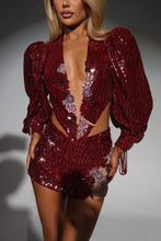 Load image into Gallery viewer, The ADINA Sequin Bodysuit and Skirt with Luxe Jewels