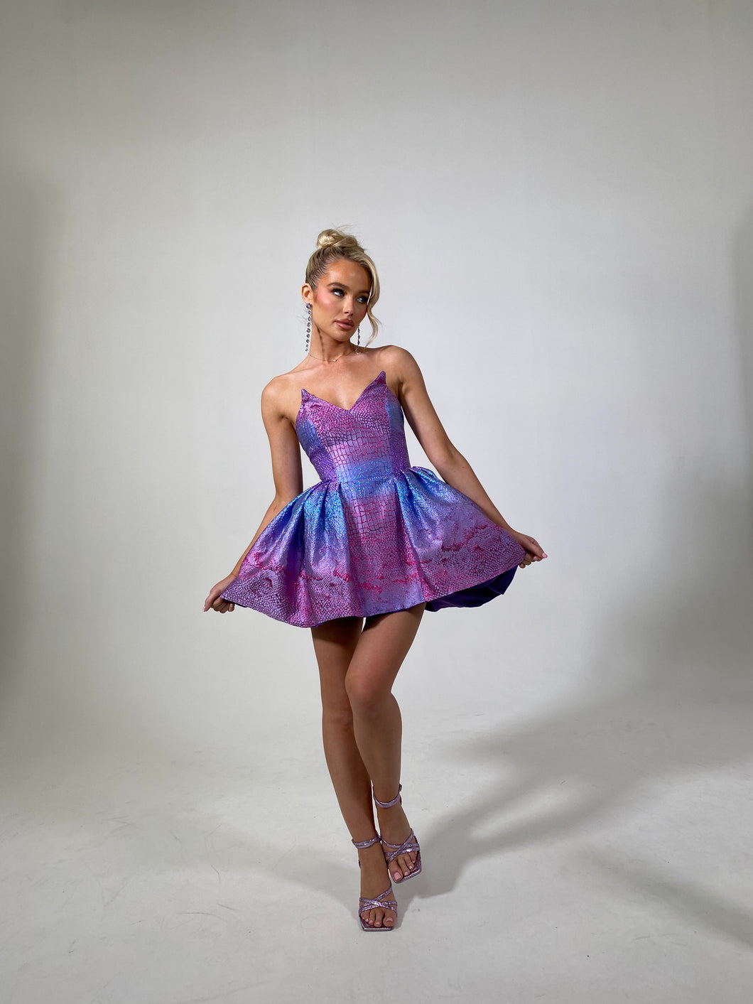 The KEONI Dress in Ombré Snake