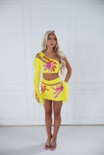 Load image into Gallery viewer, The HONEY Top and Skirt with Safety Pins and Diamond Flower Details
