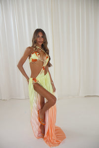 The AURELIA Bodysuit and Maxi Skirt with Diamanté Embellishments